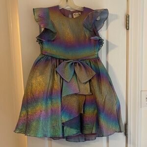 Joyfolie Glittering Gold and Lavender Dress